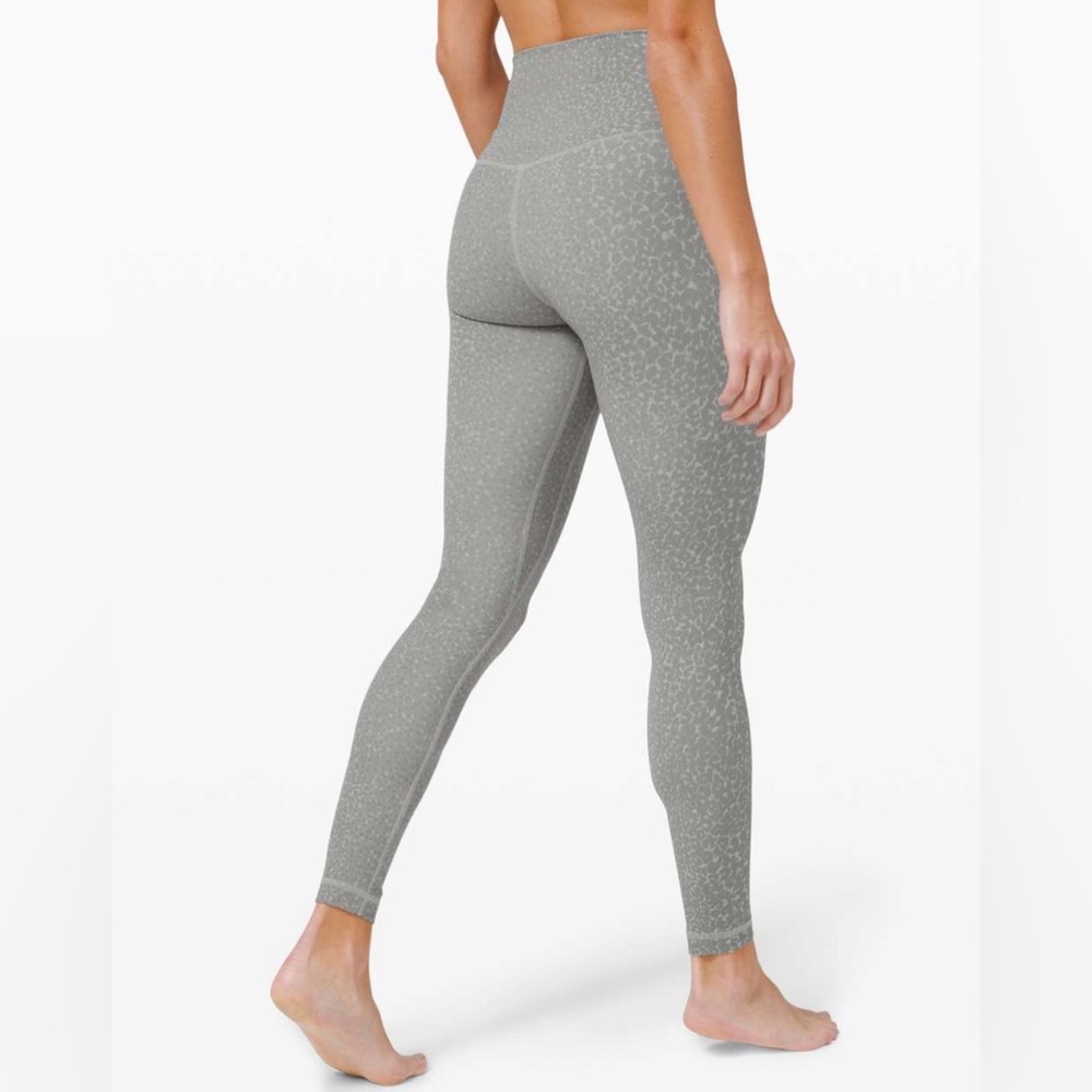 lululemon athletica High-Waist Light Grey Patterned Leggings